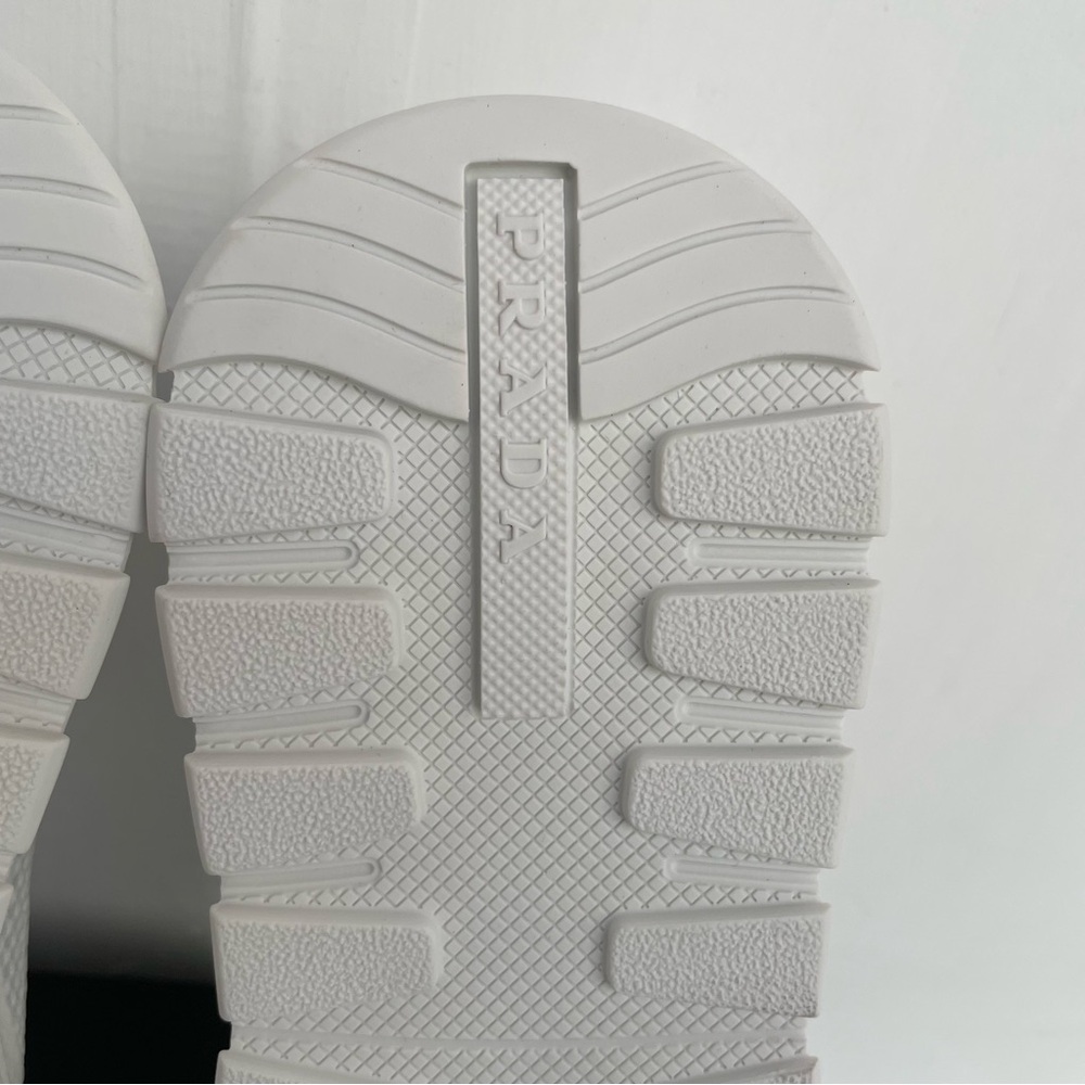 Prada Prax 2.0 Fabric And Mesh Sneakers White NWT In Box - Picture 14 of 15